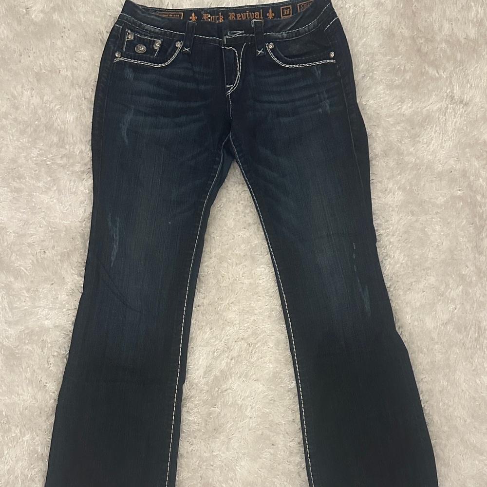 Rock Revival Dark Blue Boot Cut Jeans